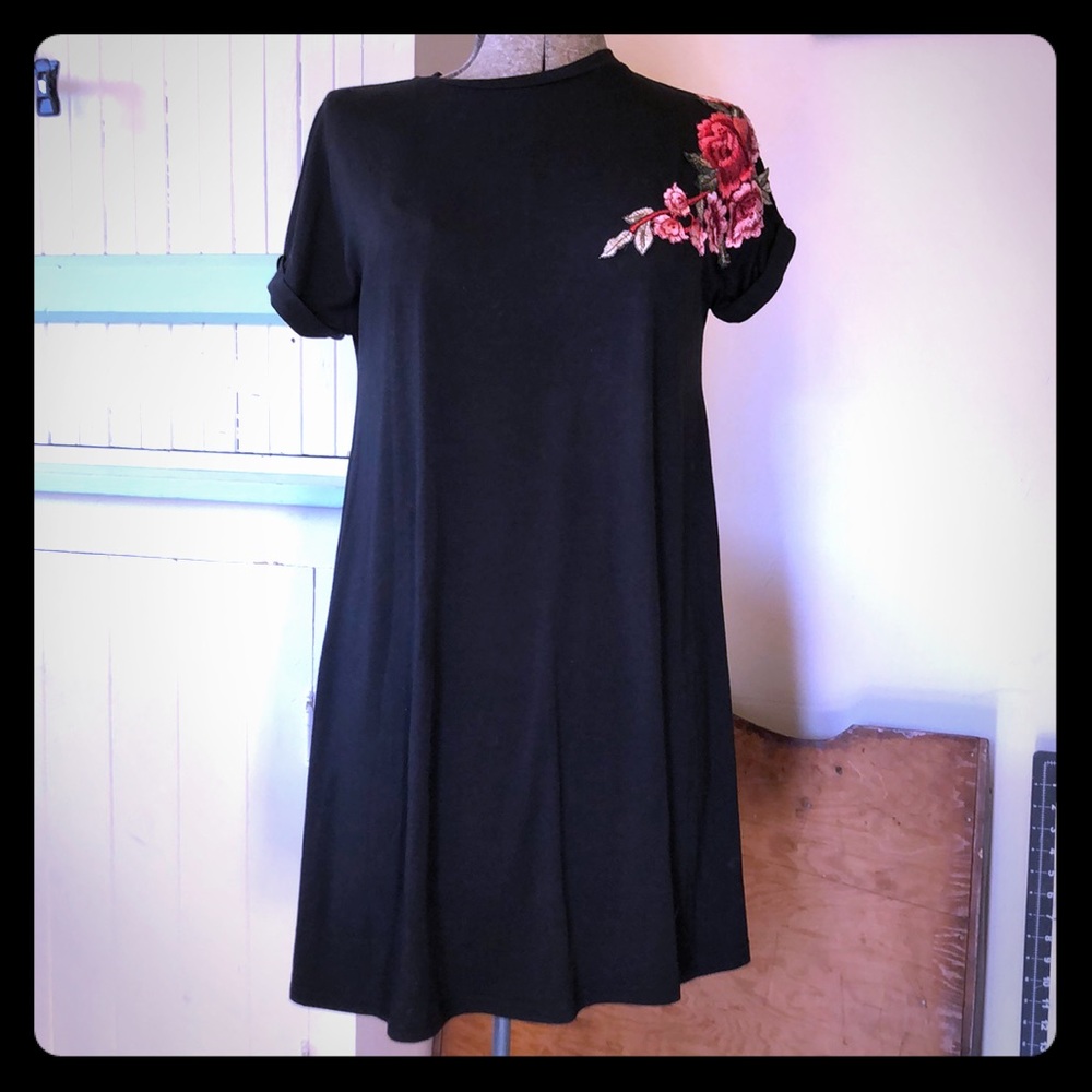 Black T- Shirt Dress